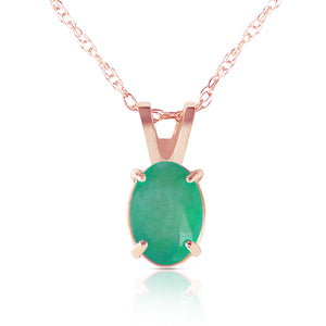 Tranquil Moon Emerald Necklace