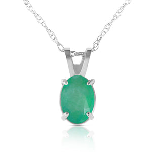 Tranquil Moon Emerald Necklace