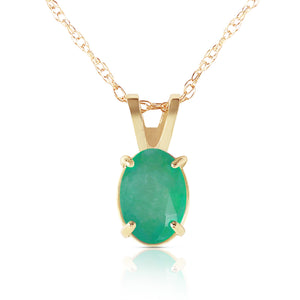 Tranquil Moon Emerald Necklace