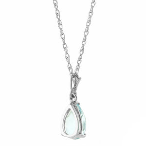 Gentle Droplet Aquamarine Necklace