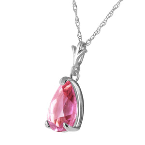 Gentle Droplet Pink Topaz Necklace