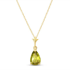 Gentle Droplet Peridot Necklace