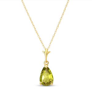 Gentle Droplet Peridot Necklace