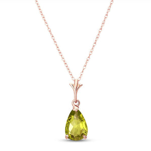 Gentle Droplet Peridot Necklace