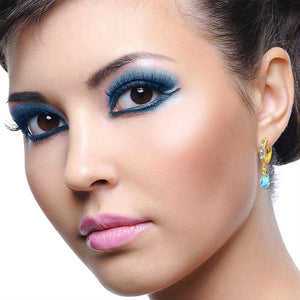 Moonlit Serenity Blue Topaz Earrings