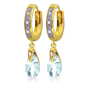 Moonlit Serenity Aquamarine Earrings