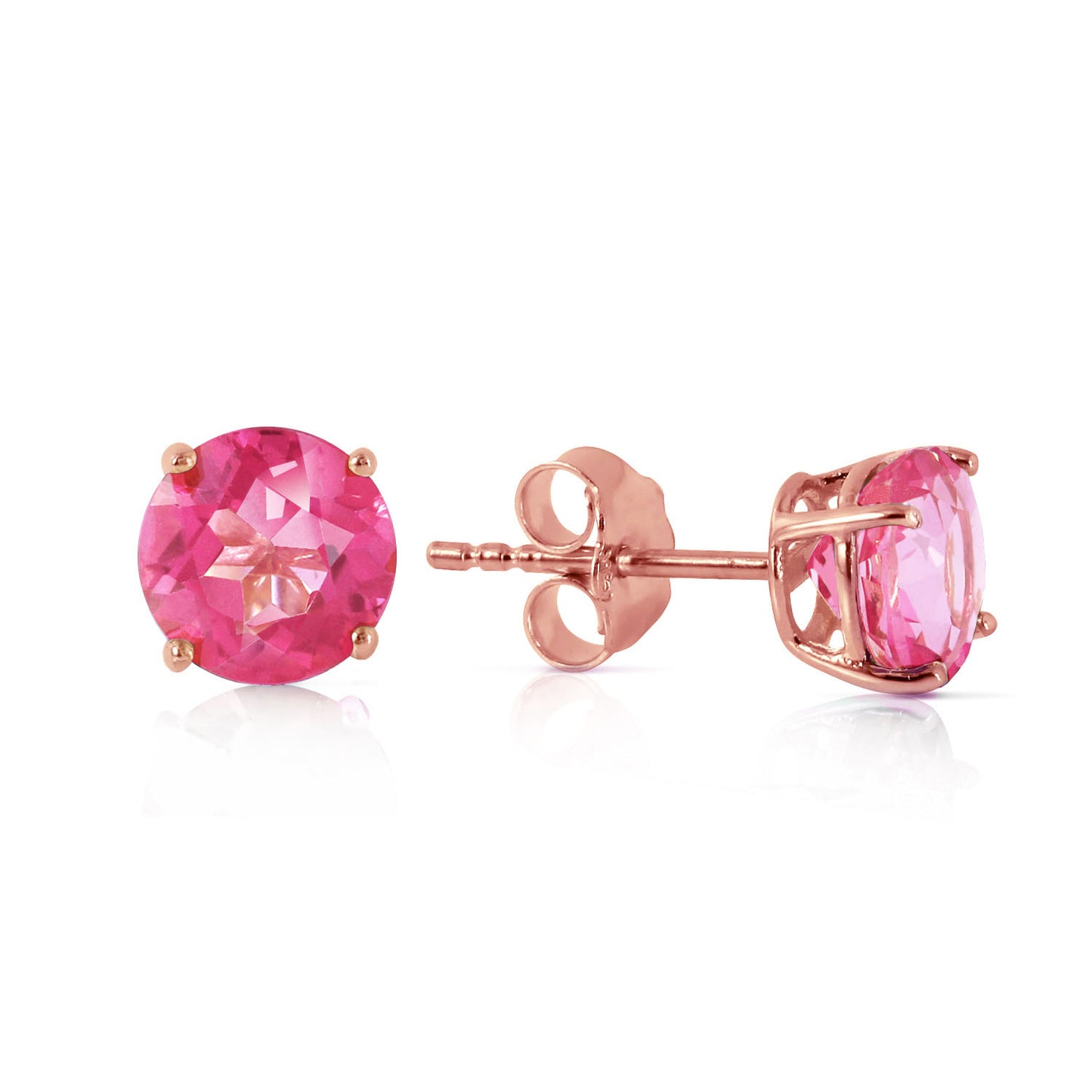 Subtle Sparkle Pink Topaz Earrings