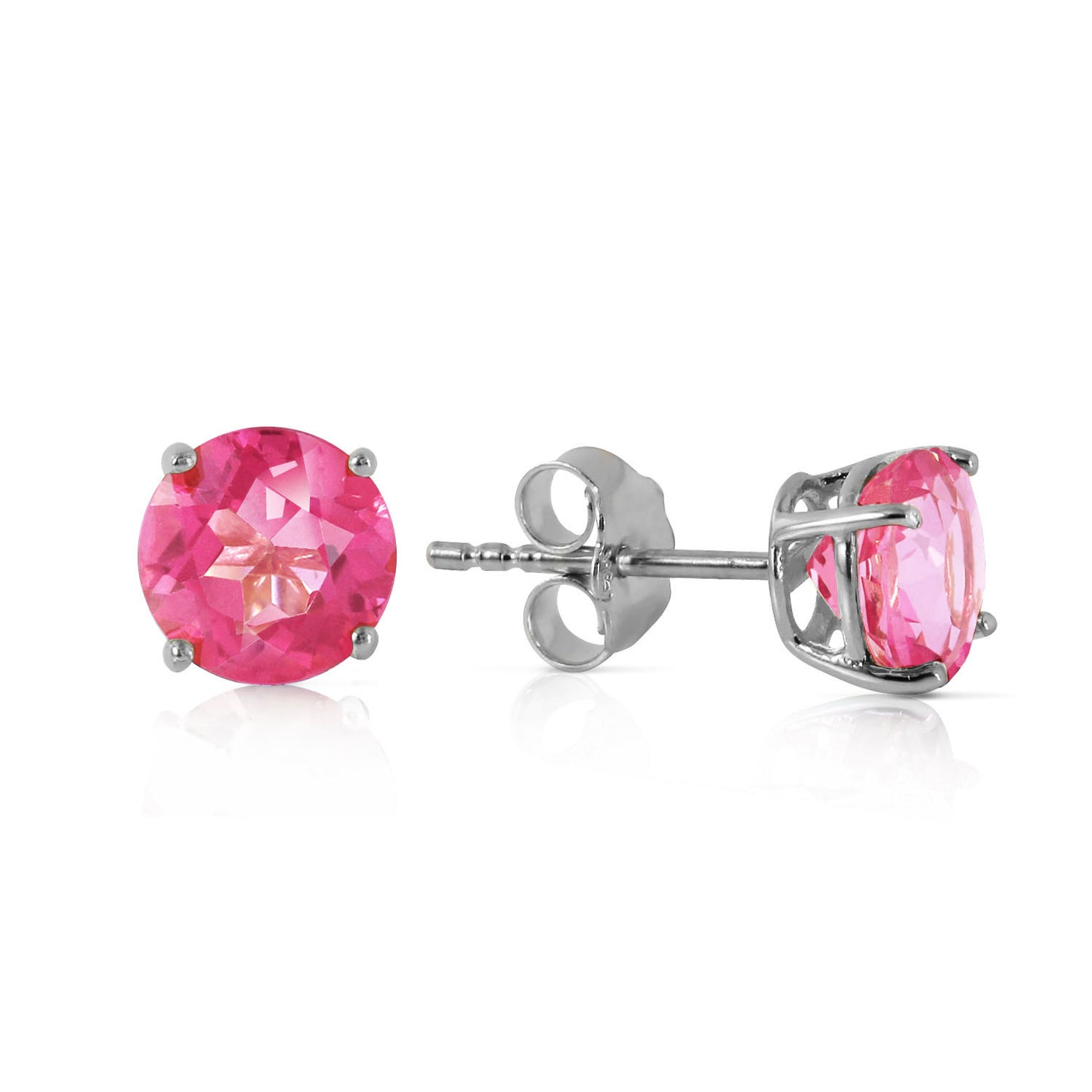 Subtle Sparkle Pink Topaz Earrings
