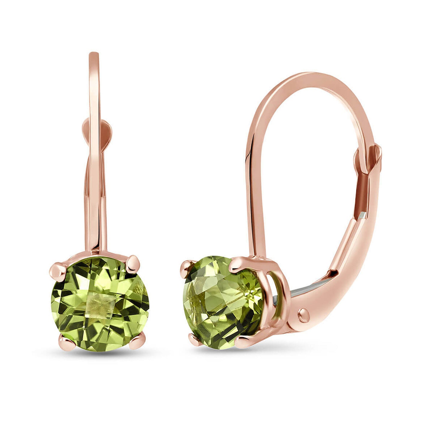 Zen Solitaire Peridot Earrings