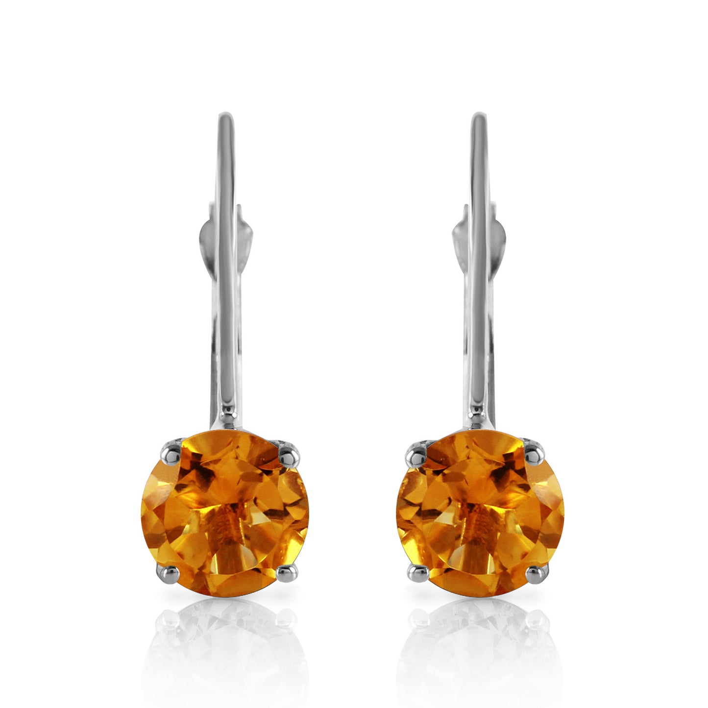 Zen Solitaire Citrine Earrings