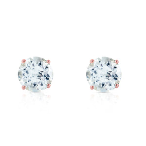 Subtle Sparkle Aquamarine Earrings