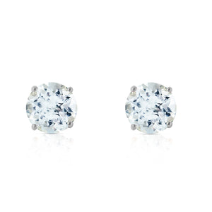 Subtle Sparkle Aquamarine Earrings