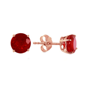 Subtle Sparkle Ruby Earrings