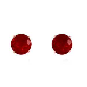 Subtle Sparkle Ruby Earrings