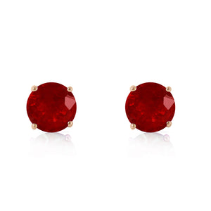 Subtle Sparkle Ruby Earrings