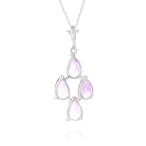 Teardrop Gem Amethyst Necklace