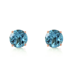 Subtle Sparkle Blue Topaz Earrings
