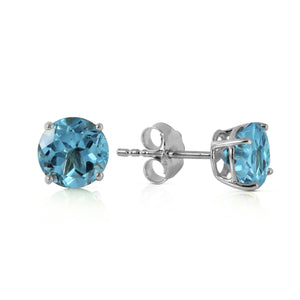 Subtle Sparkle Blue Topaz Earrings
