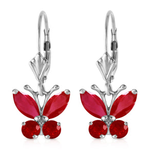 Autumn Breeze Ruby Earrings