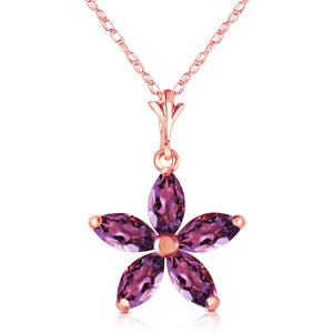 Radiant Petal Amethyst Necklace