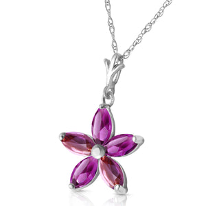 Radiant Petal Amethyst Necklace
