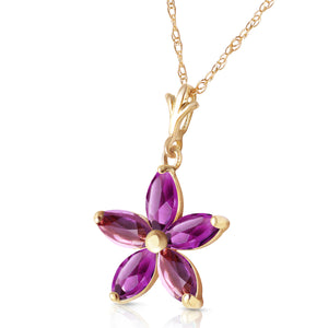 Radiant Petal Amethyst Necklace