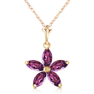 Radiant Petal Amethyst Necklace