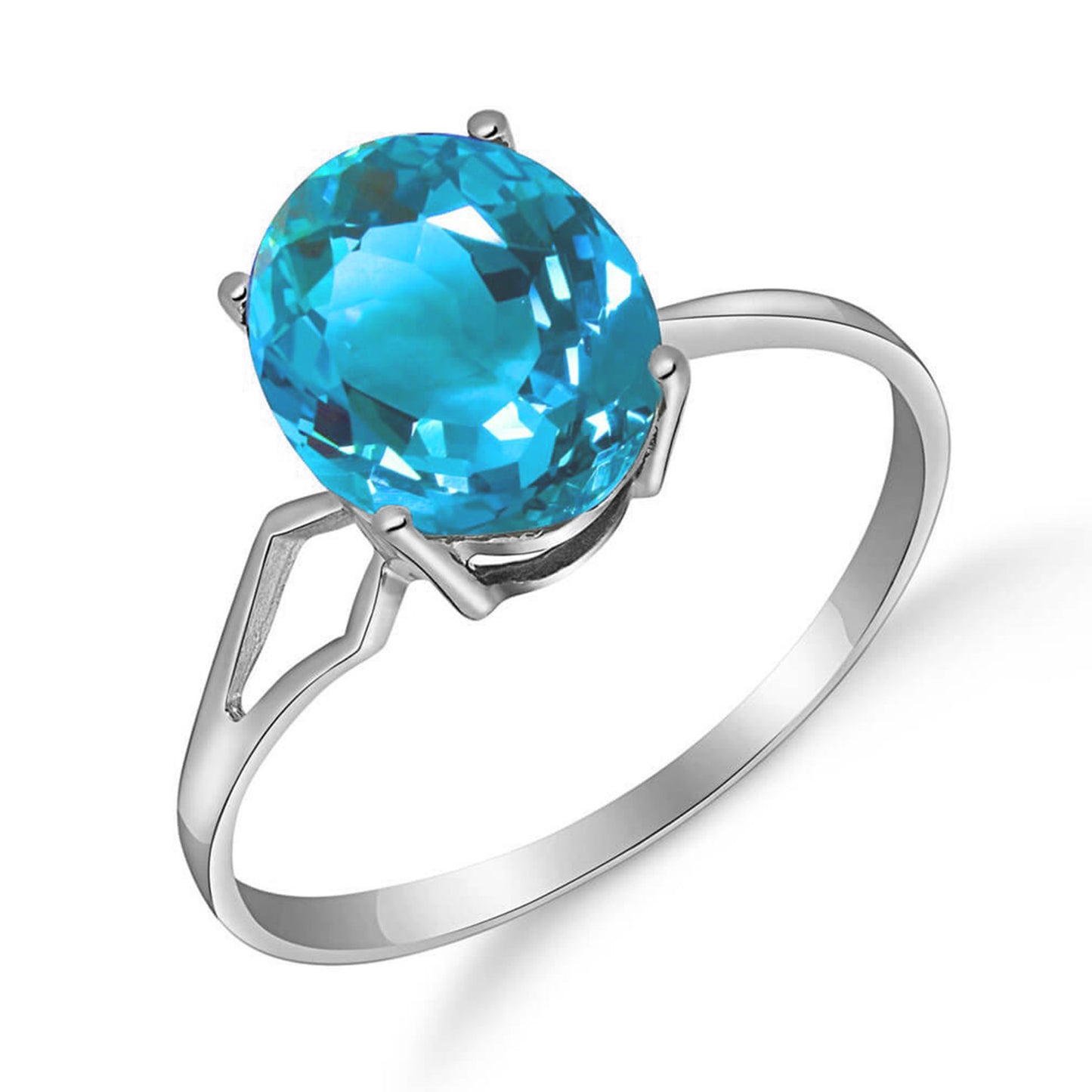 Gleaming Glow Blue Topaz Ring