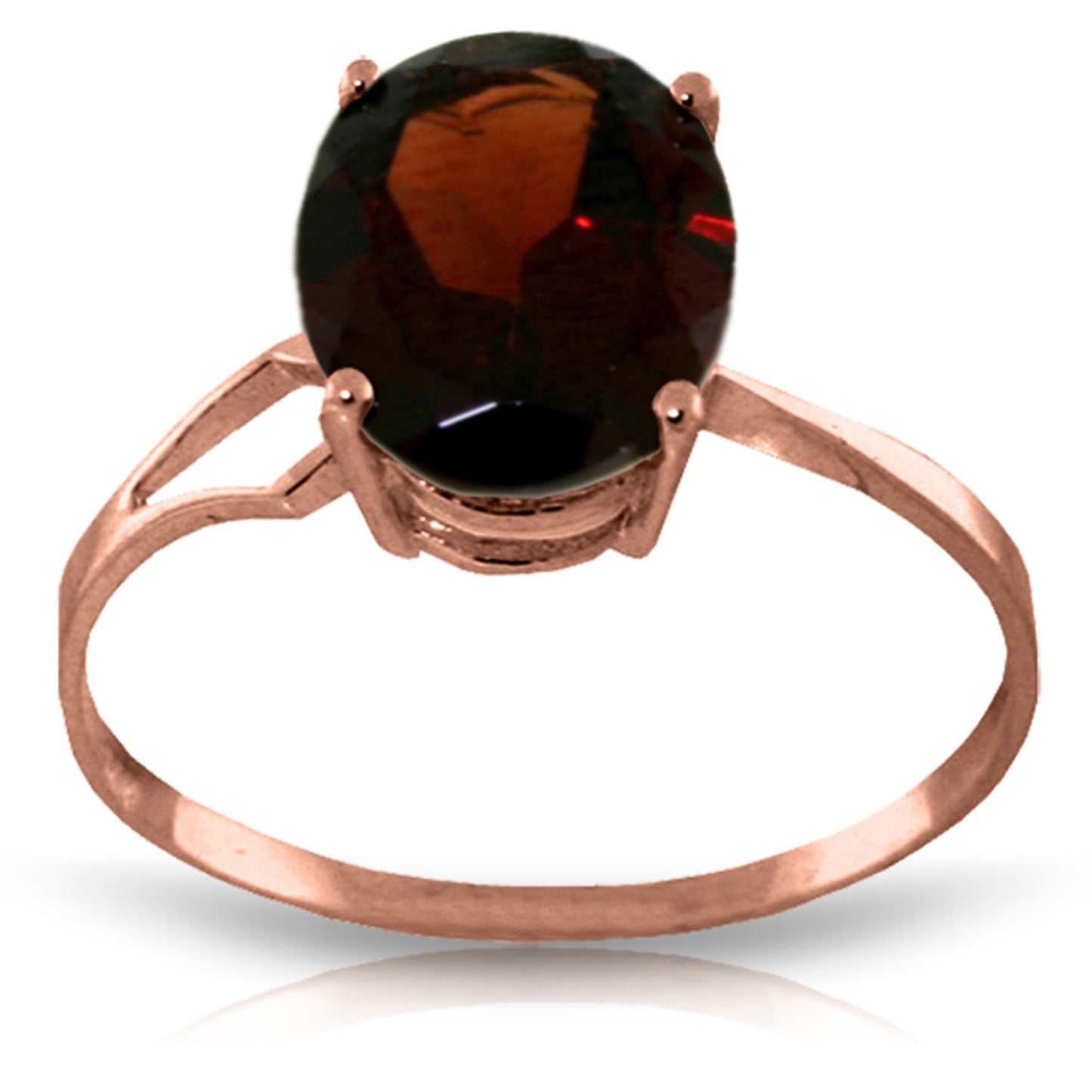 Gleaming Glow Garnet Ring