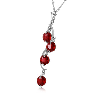 Radiant Drops Ruby Necklace