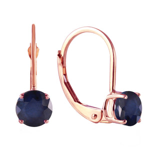 Zen Solitaire Sapphire Earrings