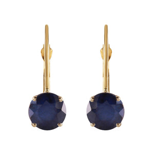 Zen Solitaire Sapphire Earrings