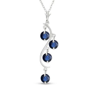 Radiant Drops Sapphire Necklace