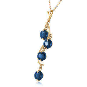 Radiant Drops Sapphire Necklace