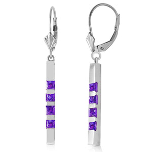 Evergreen Harmony Amethyst Leverback Earrings