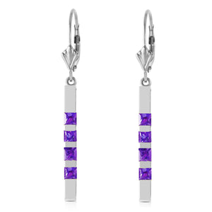 Evergreen Harmony Amethyst Leverback Earrings