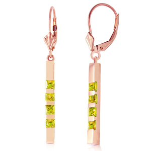 Evergreen Harmony Peridot Leverback Earrings