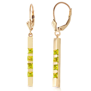 Evergreen Harmony Peridot Leverback Earrings