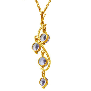Radiant Drops Tanzanite Necklace