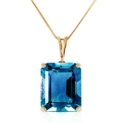 Shimmering Cuts Blue Topaz Necklace