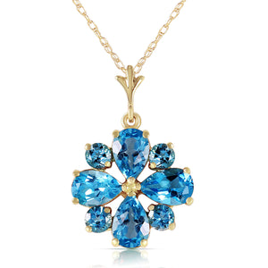 Royal Crest Blue Topaz Necklace