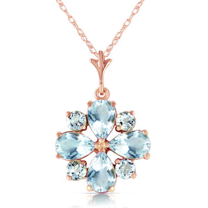 Royal Crest Aquamarine Necklace