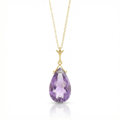Lunar Glow Purple Amethyst Necklace