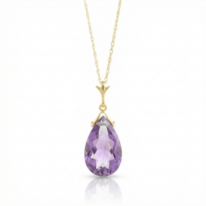 Lunar Glow Purple Amethyst Necklace