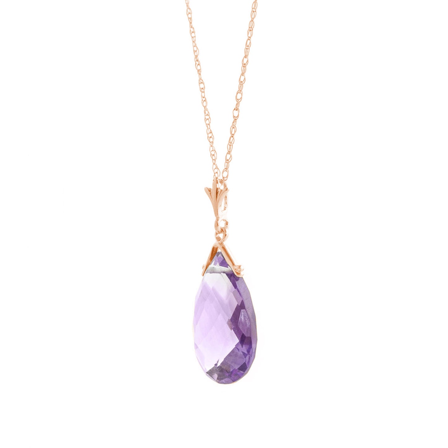 Lunar Glow Purple Amethyst Necklace