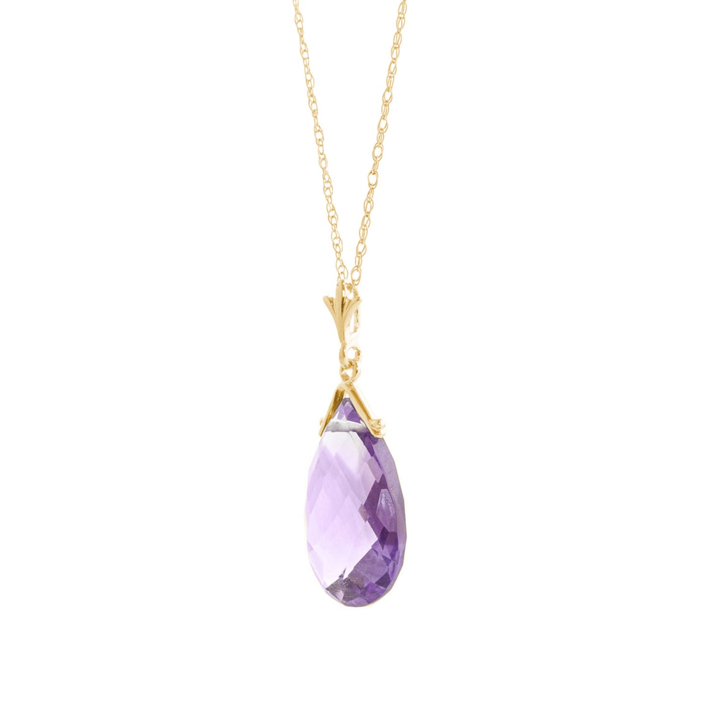 Lunar Glow Purple Amethyst Necklace