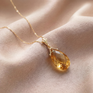 Lunar Glow Citrine Neckalce