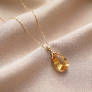 Lunar Glow Citrine Neckalce