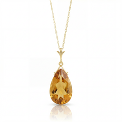 Lunar Glow Citrine Neckalce