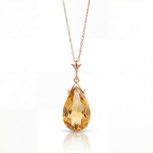 Lunar Glow Citrine Neckalce